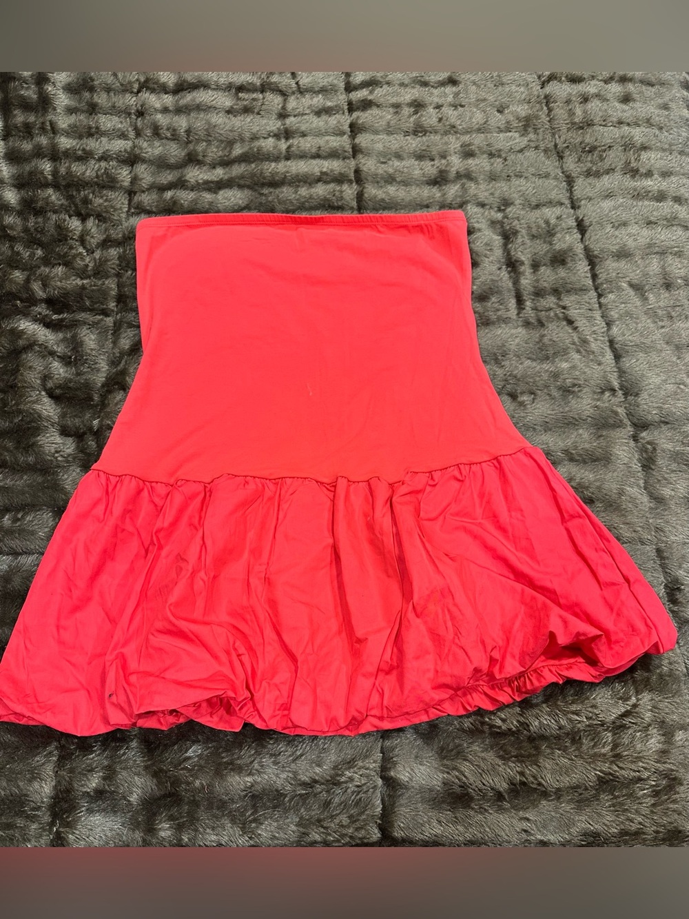 wild fable Bright Red Strapless bubble dress X-Large